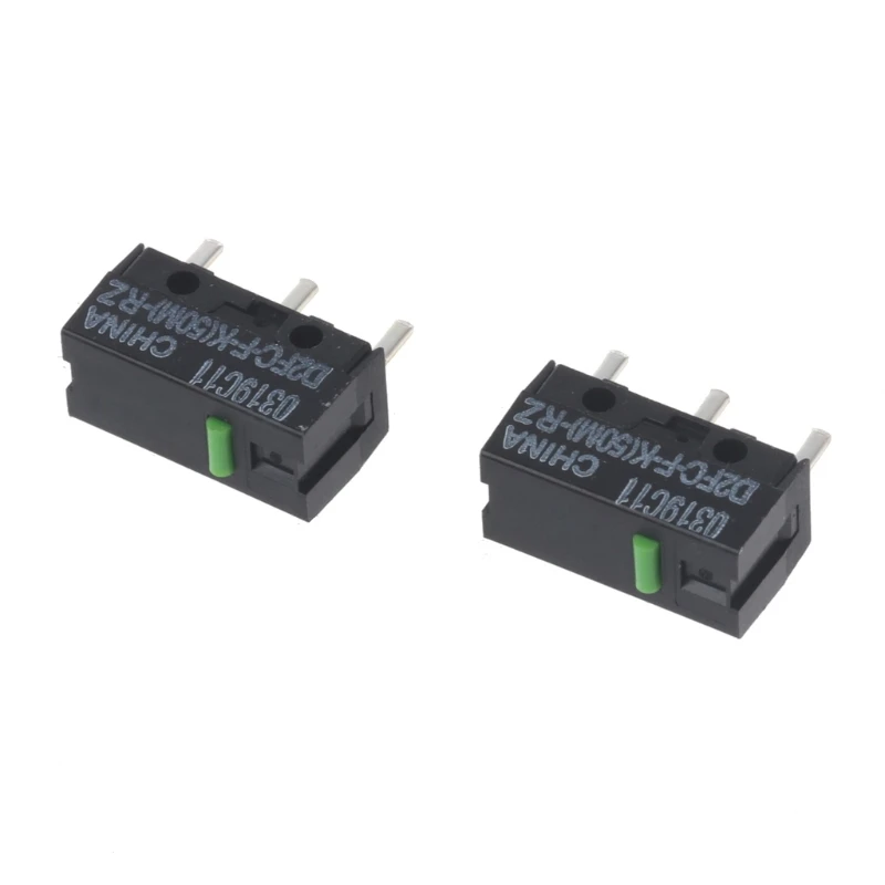 Original Mouse Micro Switch D2FC-F-K(50M)-RZ Green Dot 50 Millions Click Lifetime For Razer 2Pcs mouse micro switch
