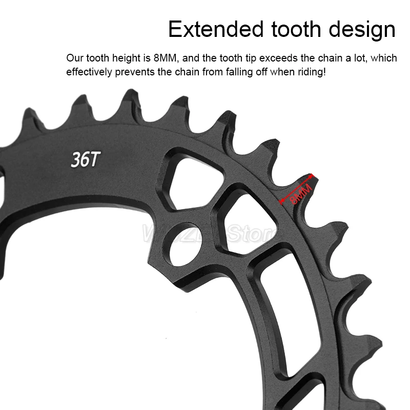 Bike Chainring Shimano 96bcd Round MTB 96BCD 26/36T 32/34/36T For M7000 M8000 M4100 M5100/MT510 bike crank Crown