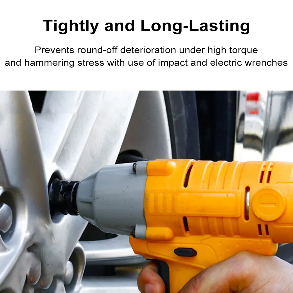 Description Picture 6 of item1/2 Inch 40mm Impact Wrench Sockets 8-24mm Heavy-duty Socket Set with Wrench and Storage Box for Automotive Repair