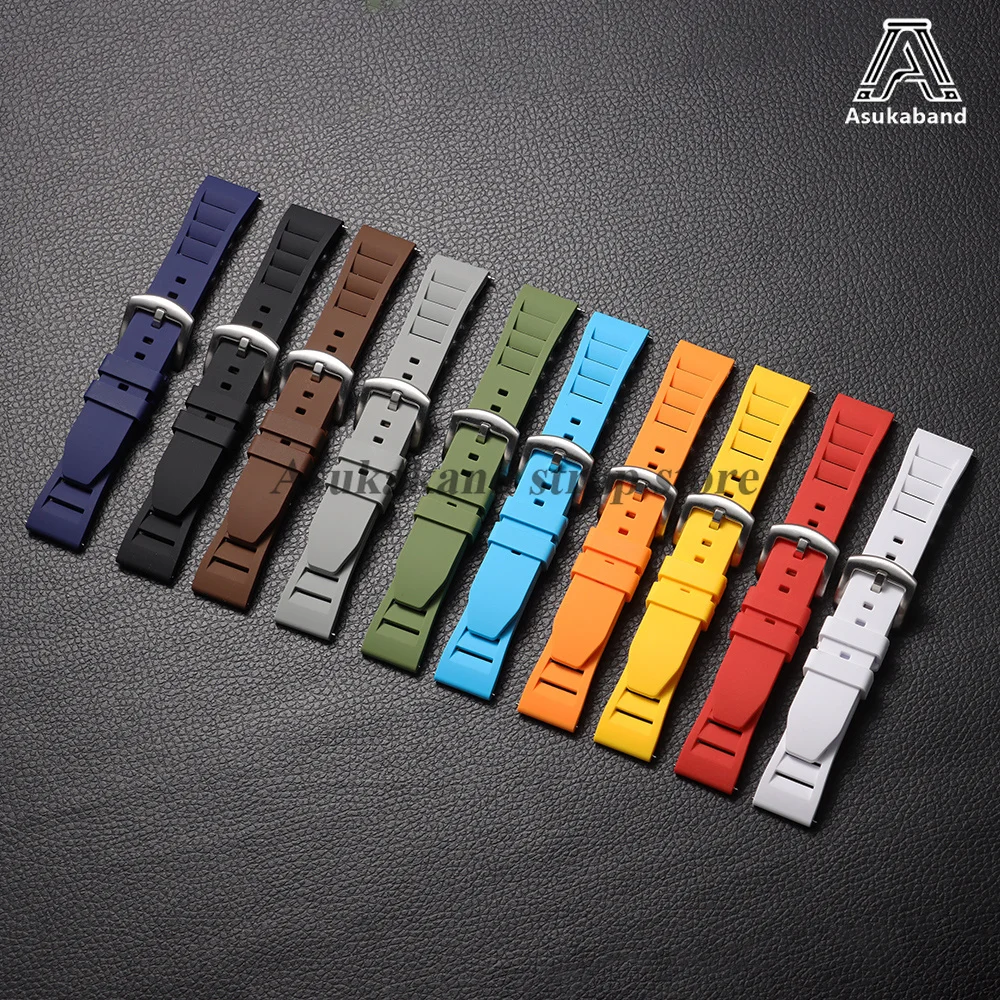 Silicone Watch Strap - Soft Waterproof Quick Release Rubber Watchband