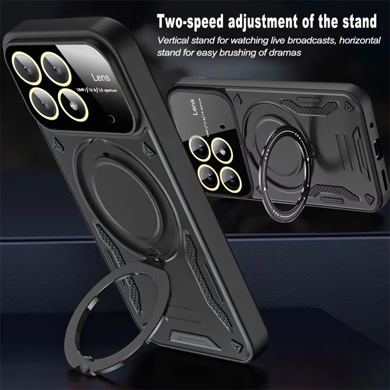Magsafe Magnetic Ring Holder Stand Phone Case with Enhanced Protection