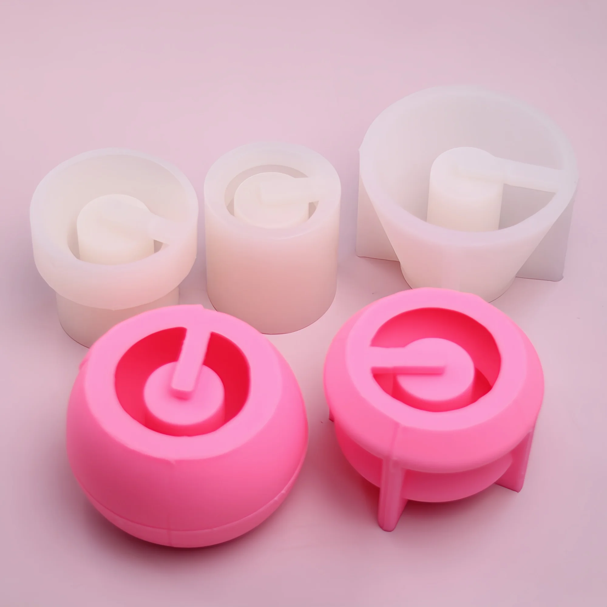 ALEFBET Moule En Silicone Pour Bougeoir - Moule à Bougie