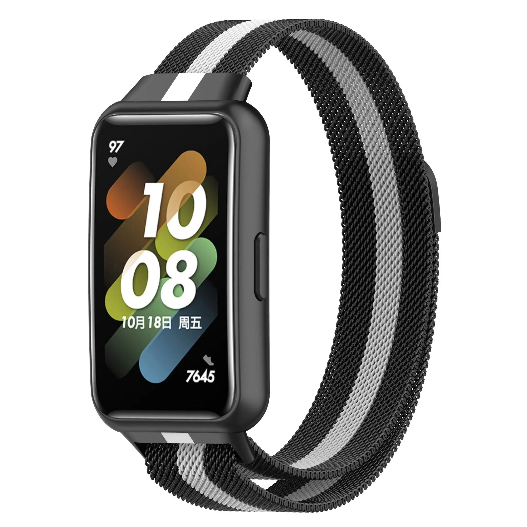 Accessories Watchband Bracelet Metal Strap Stainless Steel Replacement Milanese For Huawei Band 7