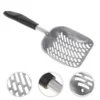 Aluminum Alloy Cat Litter Scoop Heavy Duty Metal Hollow Design for Easy Cleaning Pet Supplies Efficient Sanitary Solution 2