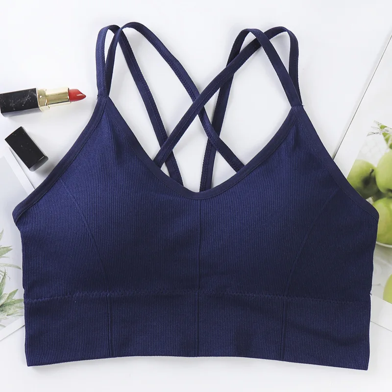 Modelo B - Azul Marino - Sujetador básico sin aros sin costuras