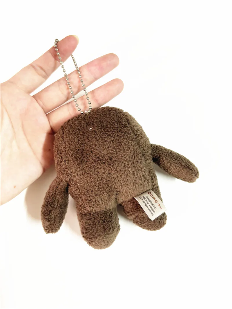 Kawaii Domo Kun Plush Key chains Kids Girls Stuffed Toys Small Pendant 11CM plush toy,plush keychain,key chain