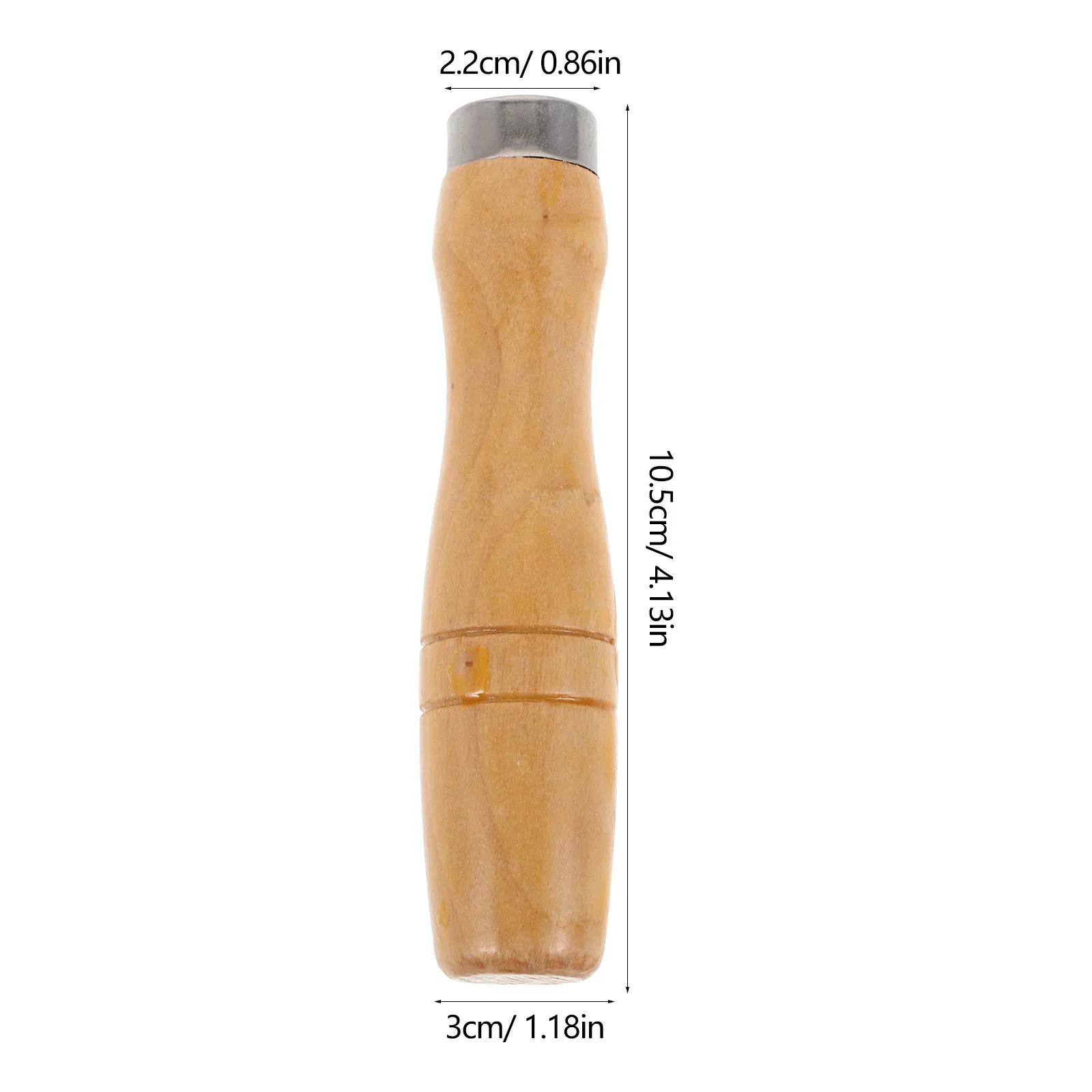 파일 도구 공예용 5피스 나무 손잡이, 인체공학적 편안한 그립, 113cm 길이, 고강도 금속 슬리브, 나무 파일 손잡이