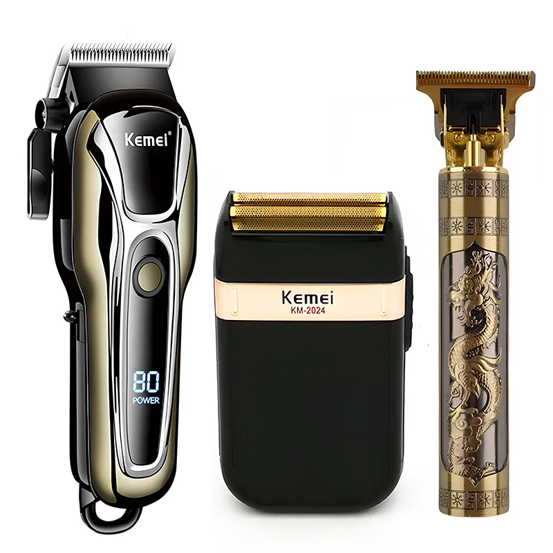 KemeiClipperRechargeableElectricHairCuttingMachineProfessional