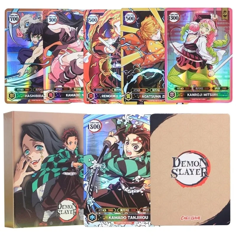 Demon Slayer Cards Flash Mugen Train SSP Card Ultra Rare Tanjirou Kamado Nezuko Character Collection