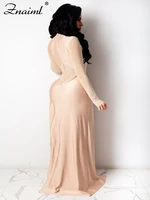 Znaiml Luxury Women Long Sleeve Sheer Mesh Patchwork Skinny Night Party Club Romper Overalls Birthday Sexy Rhinestone Jumpsuits - Image 2