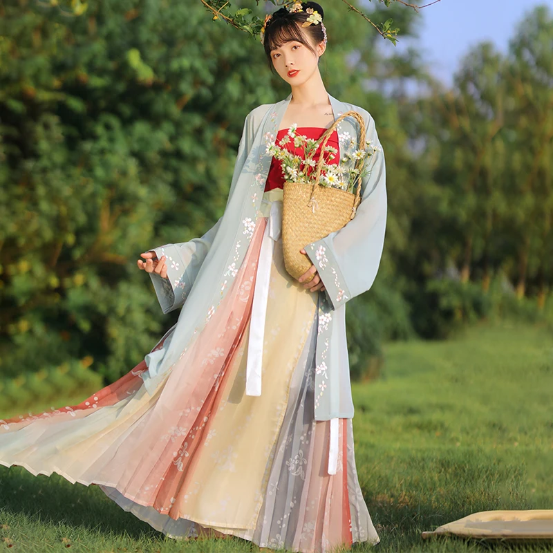 New Women Chinese Style Hanfu Traditional Dance Costume Female Tang Dynasty Princess Clothing Oriental Fairy Dresses Outfit