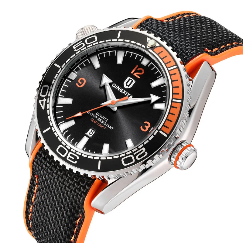 Classic Style Luxury Mens Watches High Quality Waterproof Luminous Man Wristwatch Rubber Men Quartz Watch Casual Clock Reloj