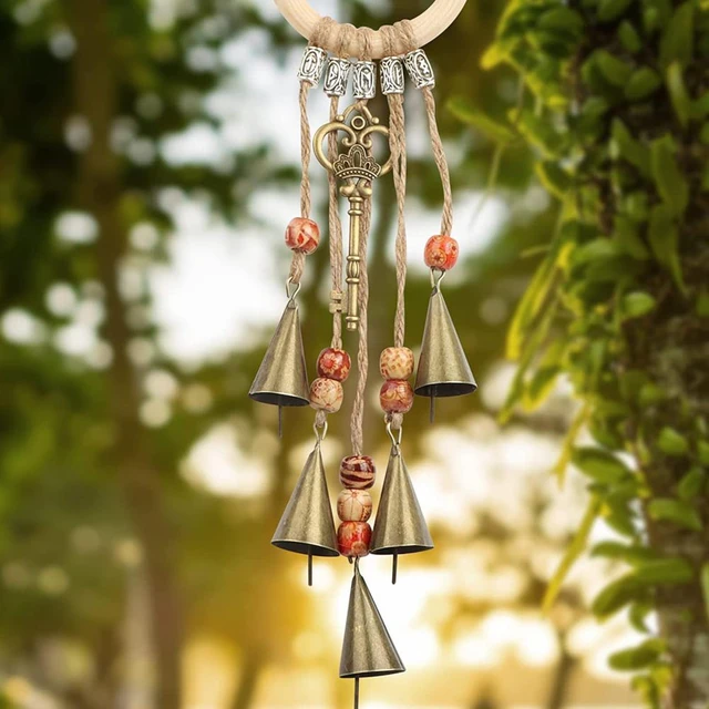 Vintage Handmade Hanging Bells Weaving Wind Blessing Bell Handicraft Witch  Bell Retro Porch Door Bells Home Garden Decoration - AliExpress