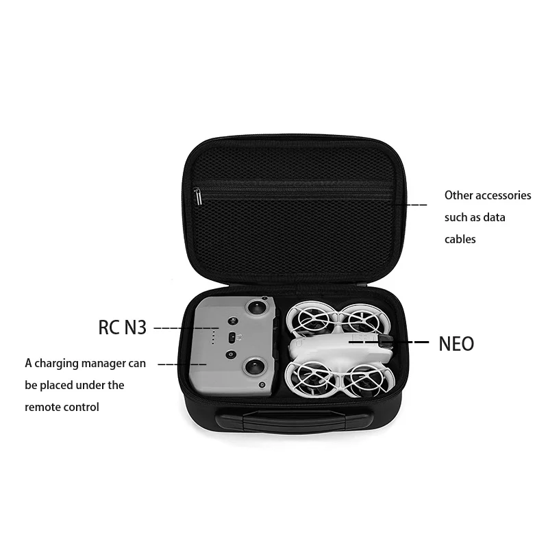 NEO Fly More Combo Carrying Case For DJI Neo Storage Bag Drop-proof Portable Handbag Storage Case for DJI Neo Bag Accessories