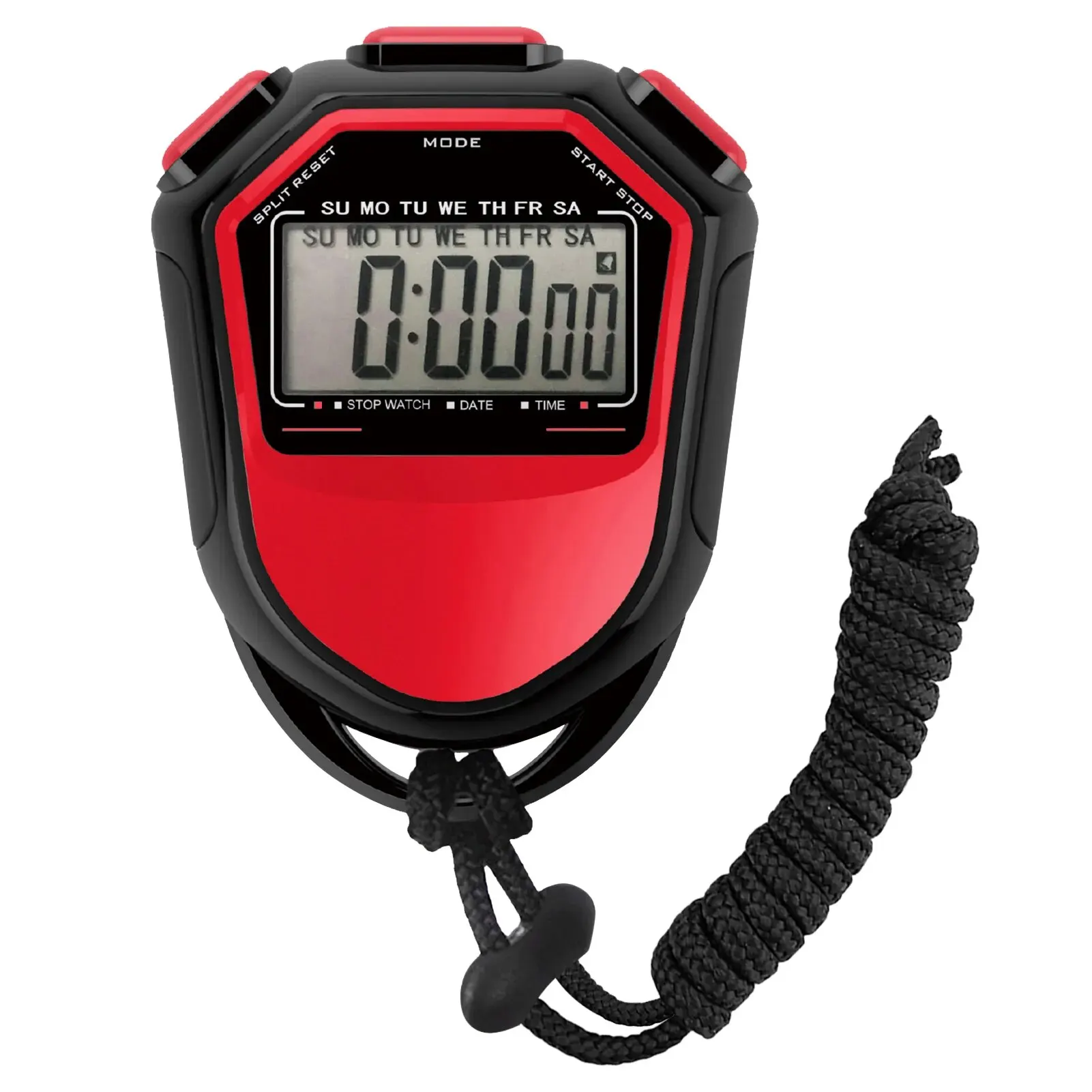 Waterproof Stopwatch Digital Handheld LCD Timer Chronograph Sports Counter with Strap for Swimming Running Football Training