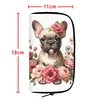 Cute French Bulldog Wallet Cartoon Bulldog Coin Money Bag ID Credit Card Phone Organizer Clutch Long Wallet Zipper Pouch Gift 2