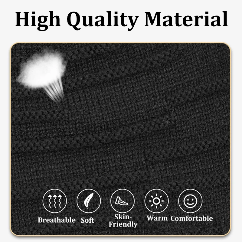 Winter Bluetooth Headphone Outdoor Warm Music Knitting Cap Rechargeable Wireless Stereo Earphone Beanie Hat with MIC for Gift