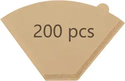 Premium Cone Coffee Filters - 200 Disposable Filters for 8 - 12 Cup Coffee Makers (200pcs)