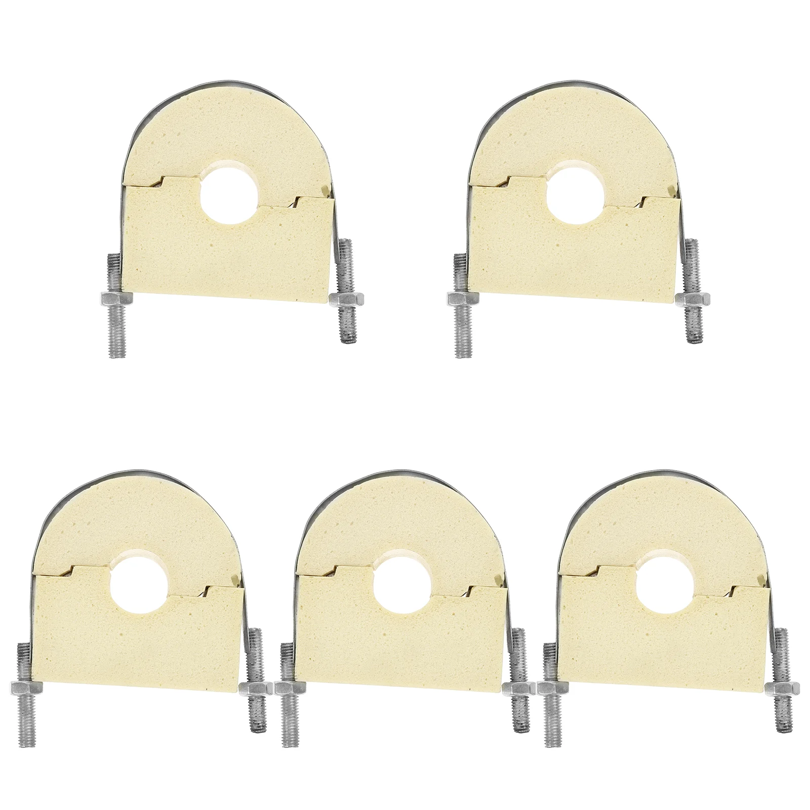 

5 шт. Зажим надежные полиуретановые трубчатые зажимы из нержавеющей стали для тяжелых условий крепления