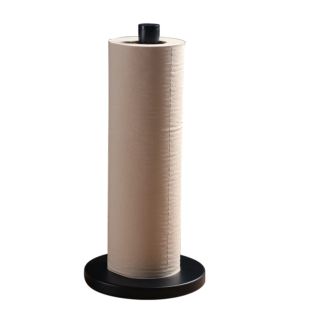 Black Paper Towel Holder Countertop Tissue Holder Kitchen Bathroom
