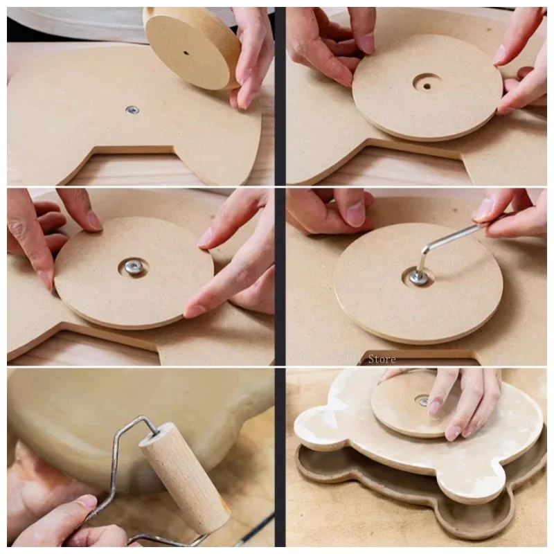 Pottery Tools for Ceramic Plate Forming Density Board Blank Release Mud Board Hanging Clay