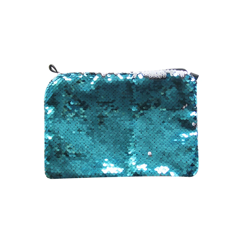 

Personalized Shiny Sequins Reversible Glitter Envelope Clutch Bag Lady Zipper Evening Makeup Bag Sublimation Blank Cosmetic bag