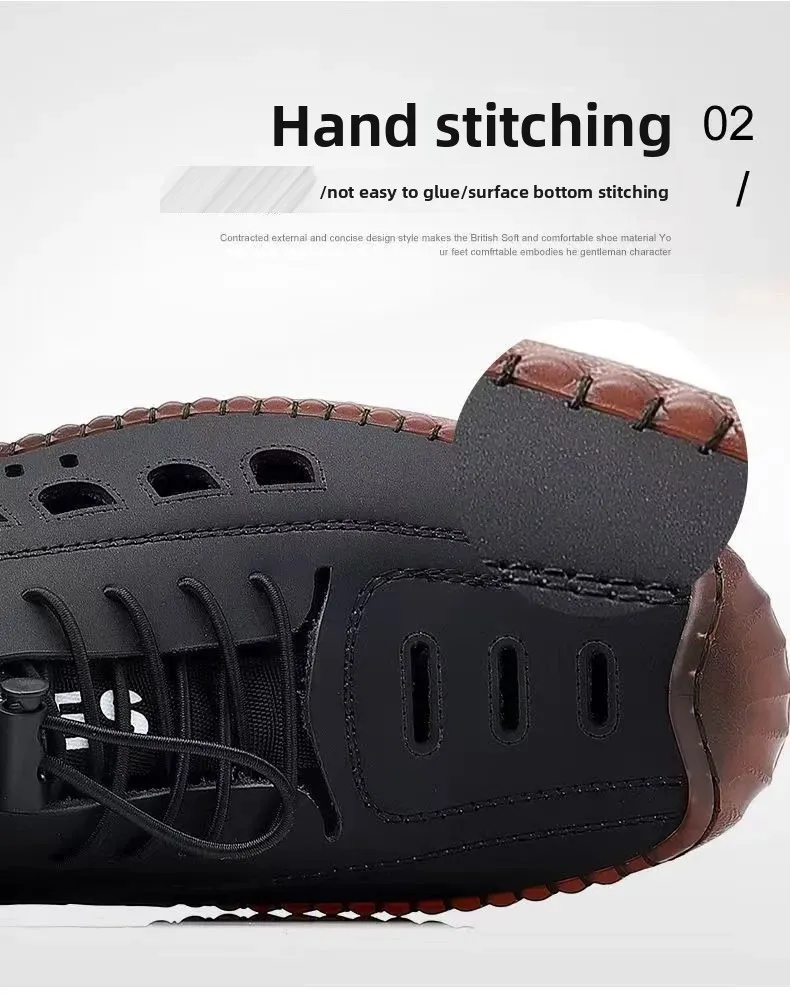 Herren-Sneaker aus Leder mit atmungsaktivem Obermaterial aus Leder