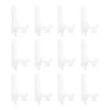 12 Pcs Transparent Hanging Rack Tea Cake Plastic Display Stand Acrylic Fold Easels Plate Holders Dish 4