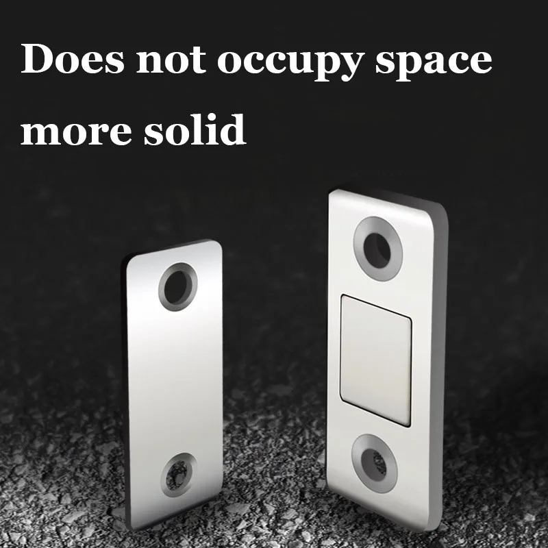 Punching-free Ultra-thin Invisible Door Suction Sliding Door Wardrobe Magnetic Suction 2 Pairs