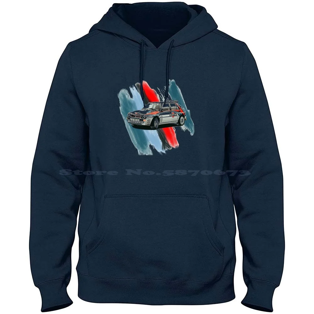 Lancia Delta Rally 100% Cotone Felpa Con Cappuccio Lancia Delta Rally Lancia Racing Wrc Cars Motorsport Race Vintage Italia Retro Alfa