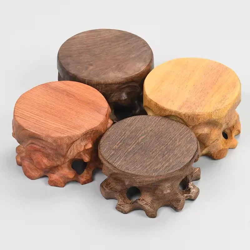 Solid wood base for teapot display, storage rack, cup pad, heat insulation support