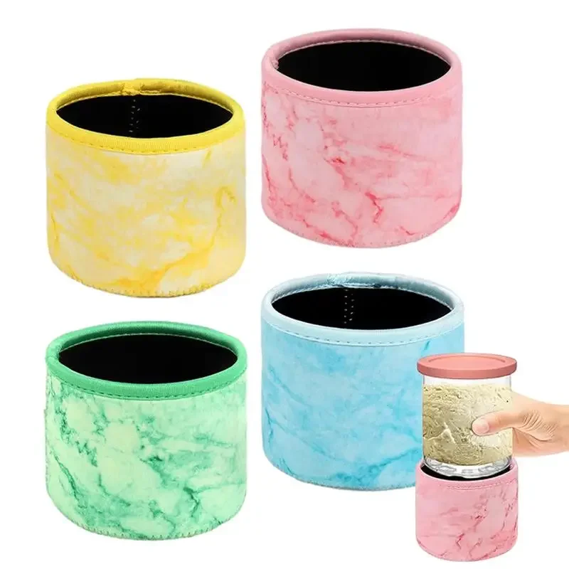 24OZ Ice Cream Neoprene Sleeve For Ninja Creami Deluxe Series NC501NC500 4PCS 4pcs/set Ice Cream Neoprene Covers popsicle holders sleeves