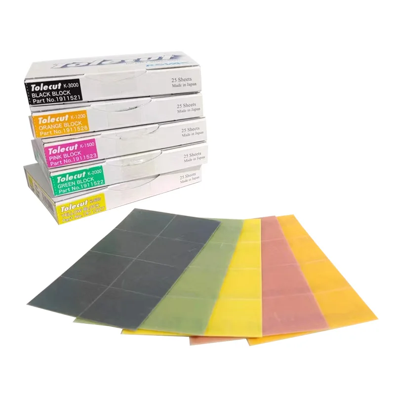 Polish Sand Paper Sandpaper Set Japan KOVAX Tolecut 8 Cuts Toleblock Sanding Automobile Polishing 800/ 1200/1500/2000/3000 Sandpaper