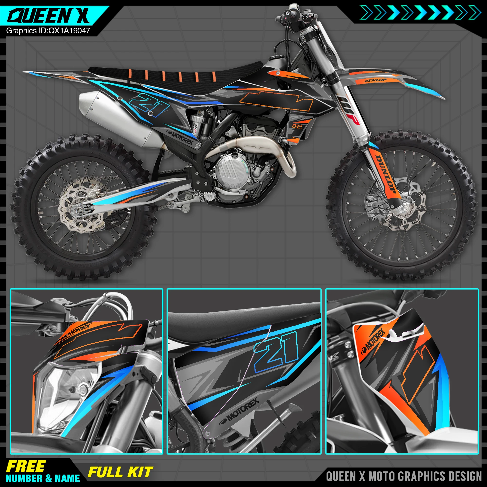  X     ׷ Į ƼĿ ŰƮ KTM 2019 SX SXF , 2020 EXC 2020 2021 013