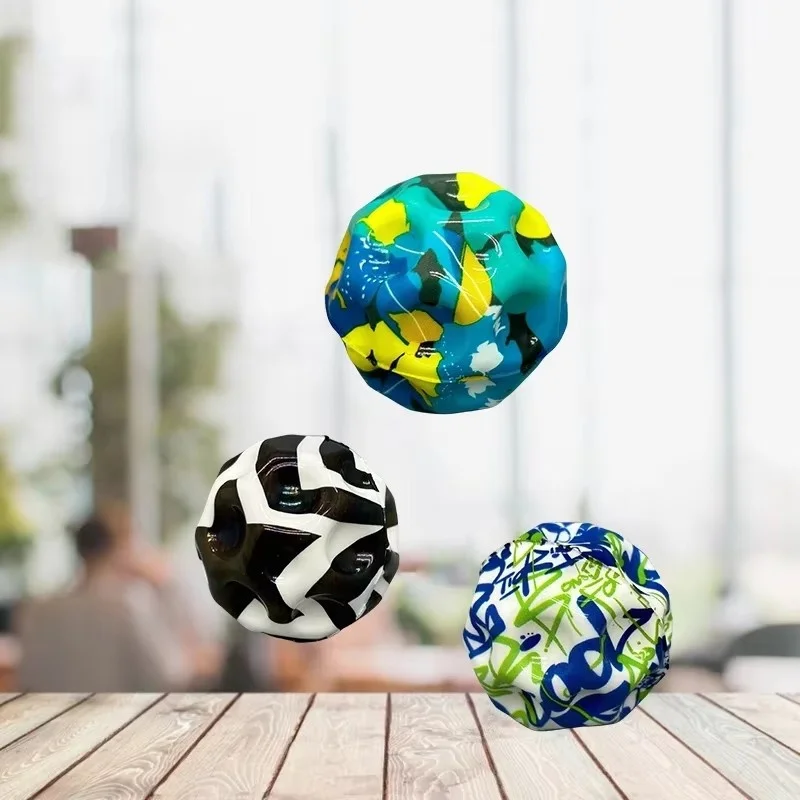 Lunar Cave Ball Super Elastic Ball Leisure Stress Relieving High Elastic Foam Ball Sports Interactive Porous Jumping Ball 2