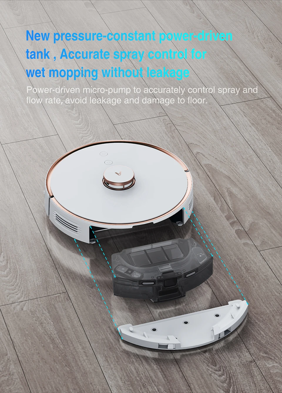 Original 2 in 1 Water Tank Dust Box Water Pump Accessories For VioMi s9 Robot Vacuum Cleaner Hepa Filter Dust Bin Spare Parts