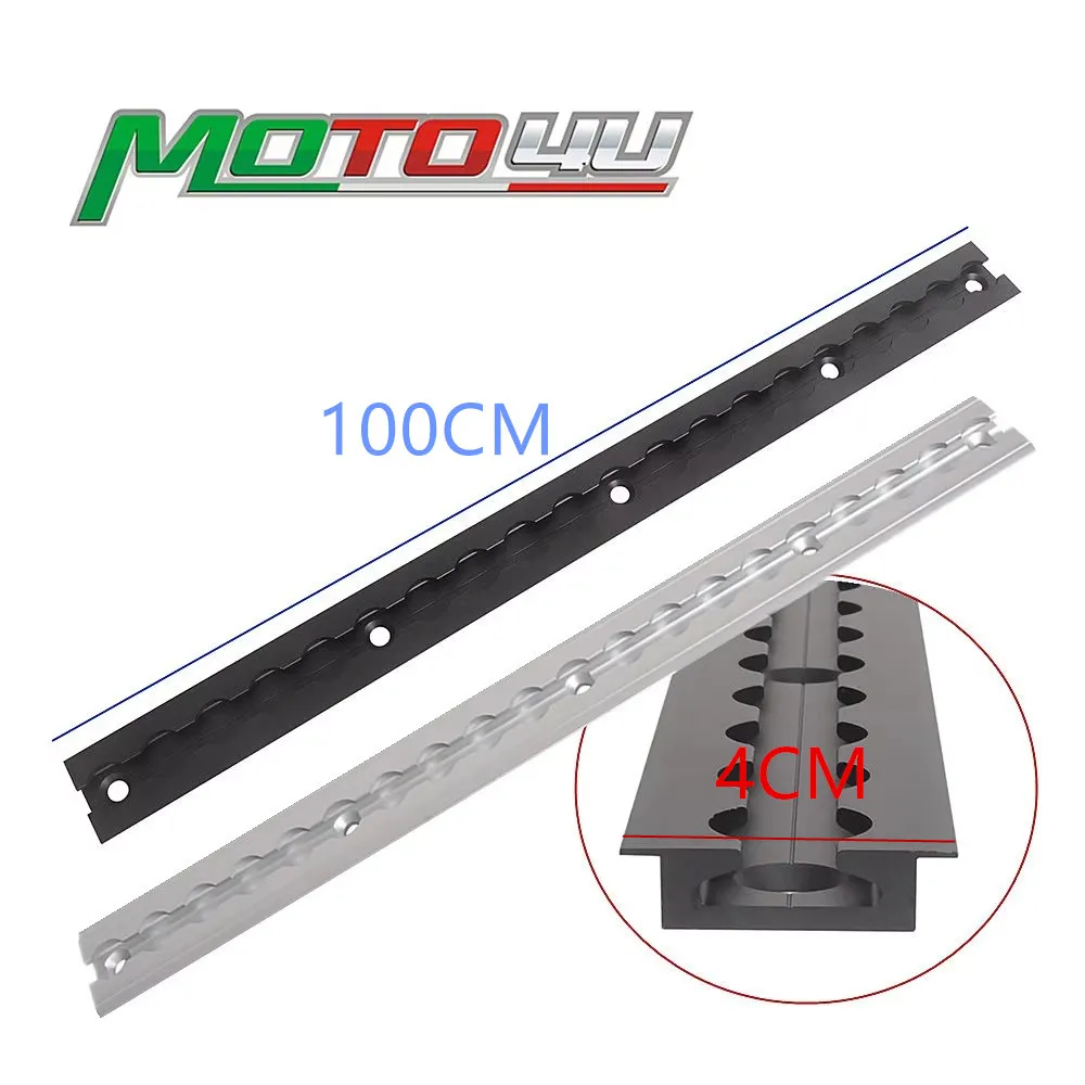 1PC MOTO4U Embedded Aluminum Airline Rail 1M L-Track Cargo Control for Securing Motorcycles ATVs Utility Tractors Dirt Bikes