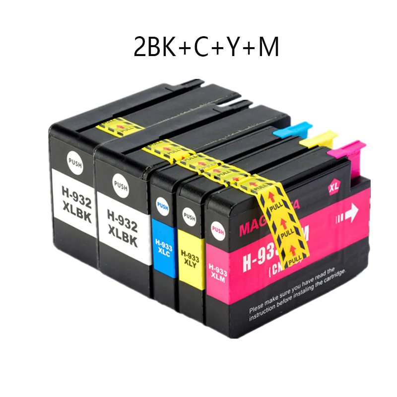 canon ink cartridges HTL 932XL 933 for HP932 933XL replacement Ink Cartridge for HP Officejet 6100 6600 6700 7110 7610 7612 Printer cheap printer ink Ink Cartridges