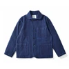 Heavy Weight Indigo Jacket Men Autumn Winter Vintage Workwear Tooling Jacket Blue Dyed Kendo Fabric Multi-pocket Cardgian Coat 4