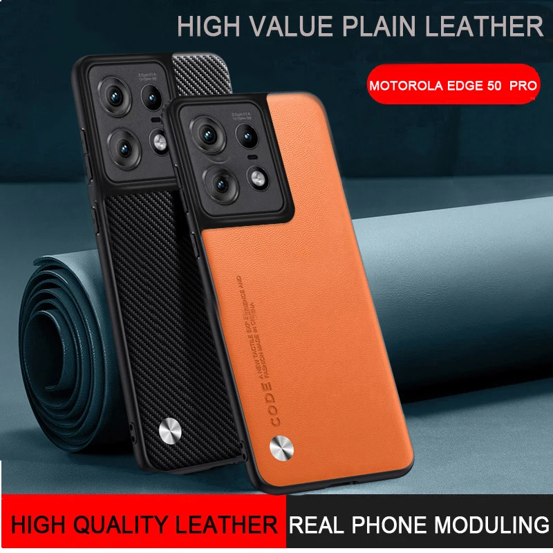 Premium Plain Leather Skin Case Cover with Soft Frame