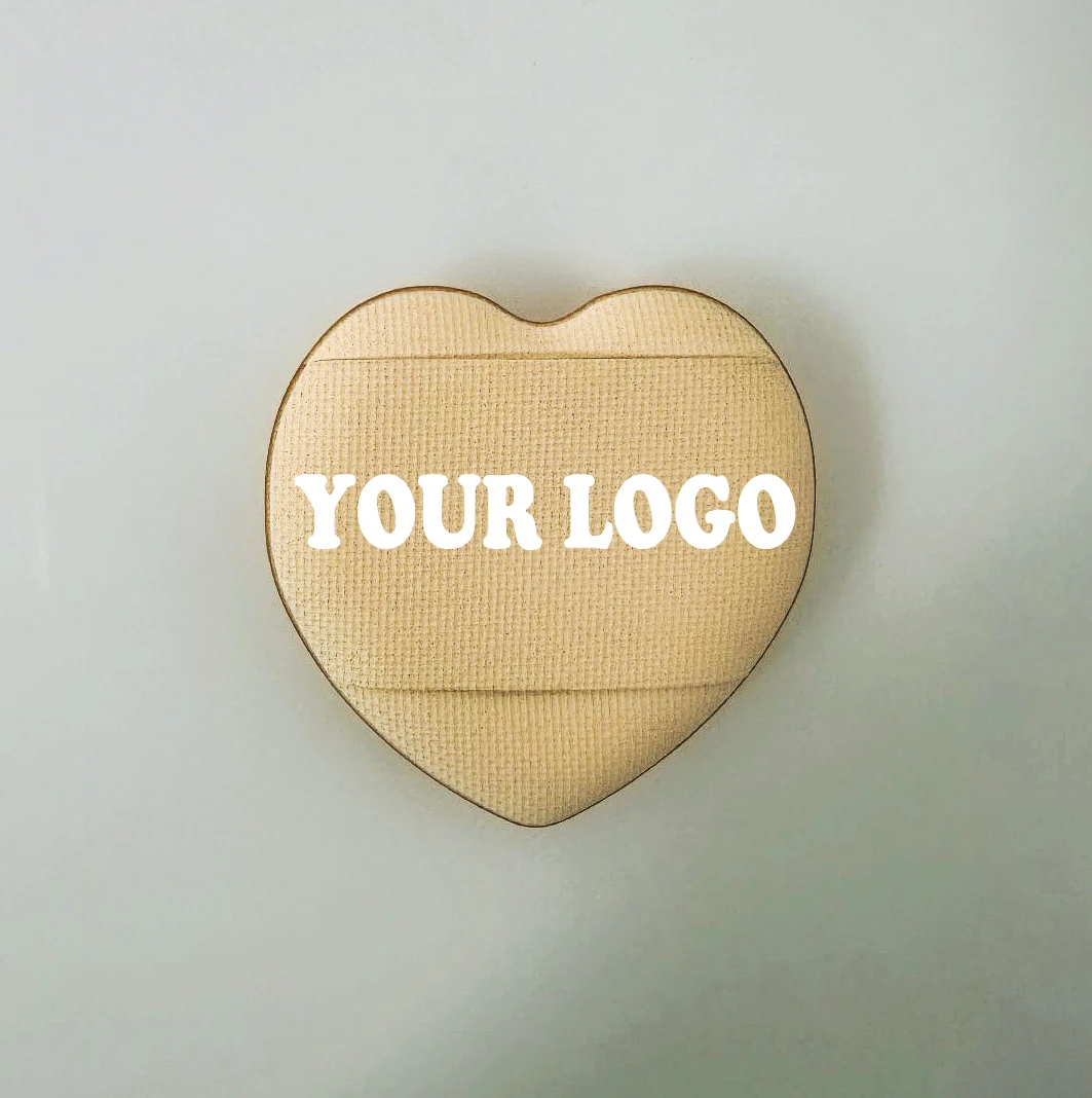 Customized logo Love fingertip thumb finger air cushion mini powder puff facial concealer loose powder setting makeup dry andwet 5