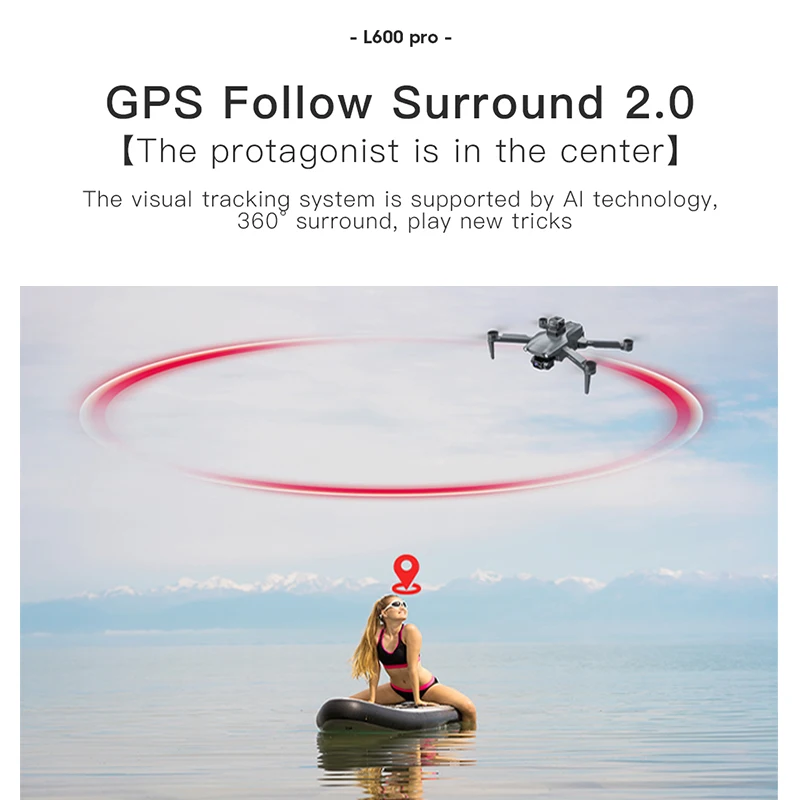 Drone Quadcopter L600 PRO MAX ESC Dual Camera 8K HD Optocal Flow Positioning 3-Axis gimbal Brushless Motor Gift drone quadcopter