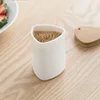 Portable Bamboo Toothpick Holder Pocket Toothpick Storage Dispenser Bucket New Home Table Decor Toothpick Container Box with Lid 5