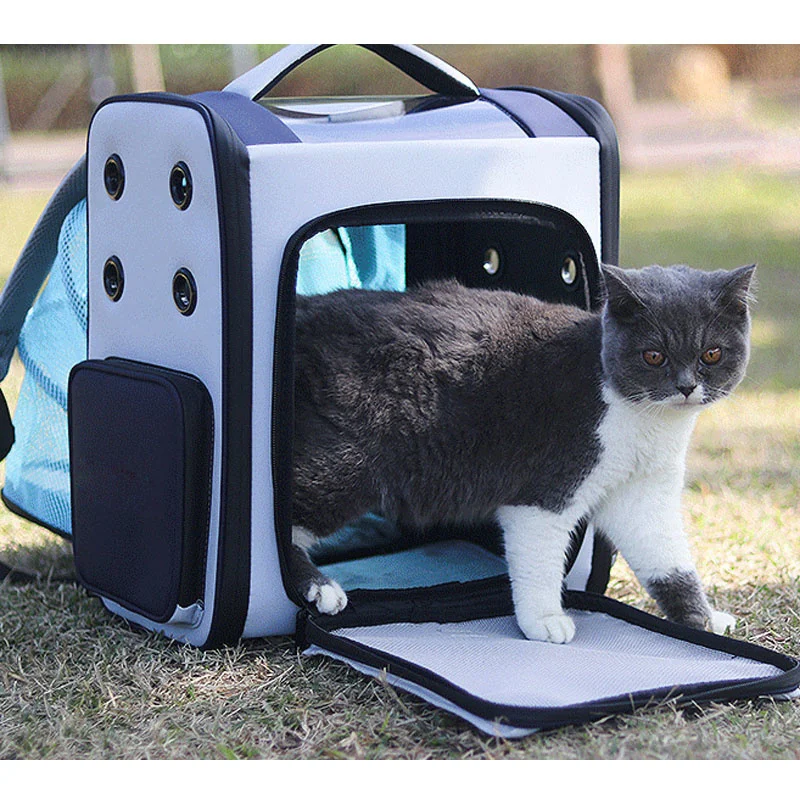 

Cat Carrier Bag Astronaut Portable Cat Travel Bag Breathable Space Capsule Expendable Carrier Pet Backpack