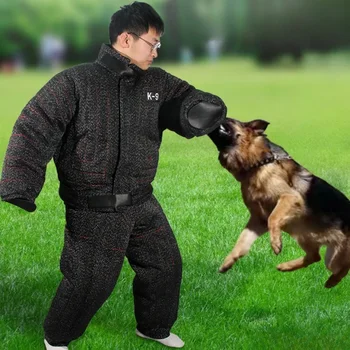 Working Dog Training Protective Clothing Dog Training Tear Resistant Cloth Bite Cloth Dog Training Clothes Full Body Suit 1