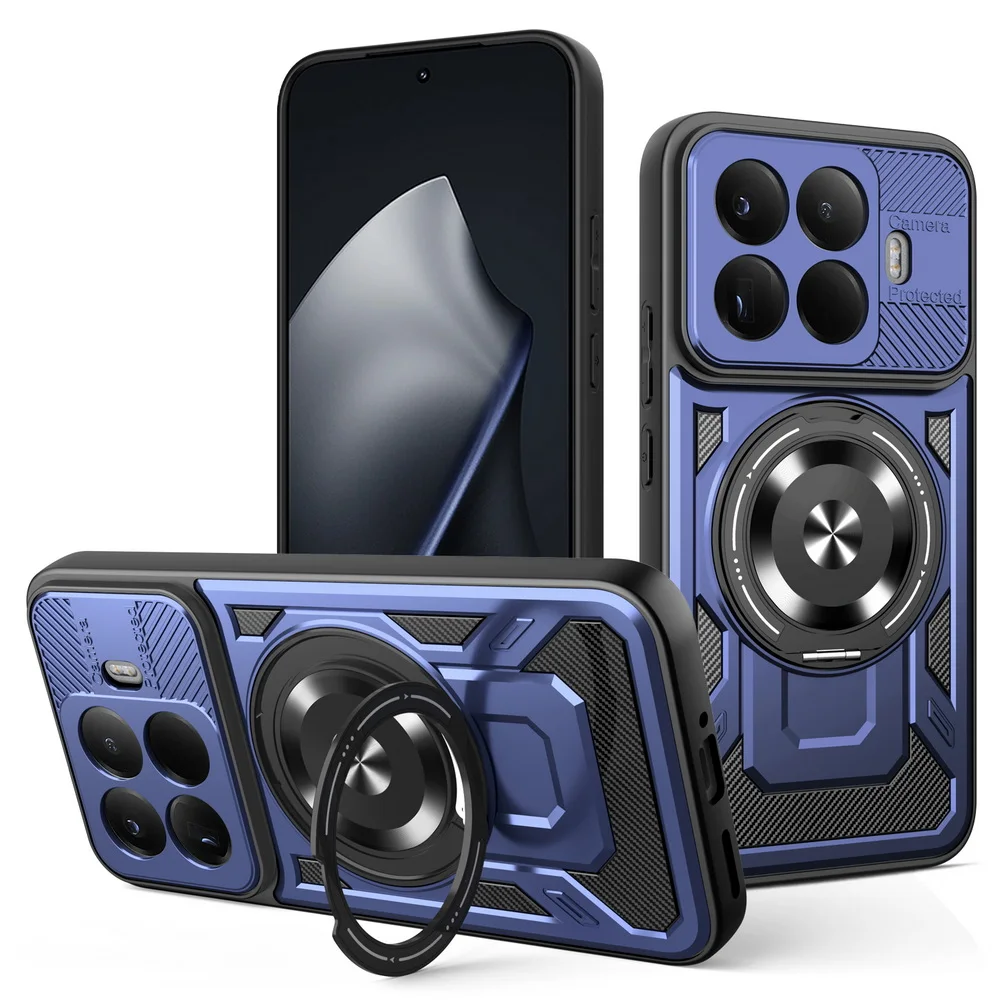 Multi-Functional Rotatable Metal Ring Holder Magnetic Phone Case