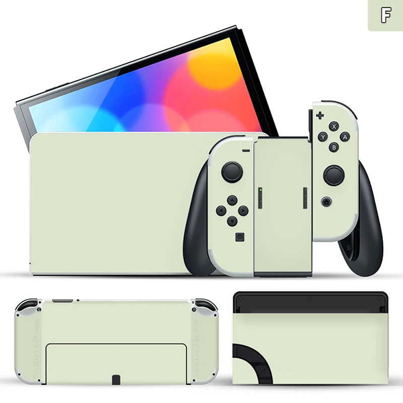 1PC Pure Color Skin Sticker Protector For Nintendo Switch OLED Classic Switch Scratch-resistant Switch Oled Color Sticker 