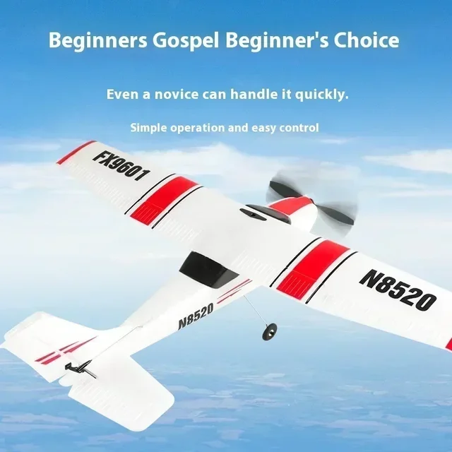Rc Aircraft Cessna Fighter Fx9601 2.4g  4-Channel Brushless Motor Fixed Wing Remote Control Toy Aircraft Flight Model Toy Gift 6