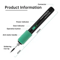 C211 Wireless Soldering Iron Portable 5V 15W built-in battery with Three-Level Temperature Control Wireless Mini Soldering Tool - Image 5