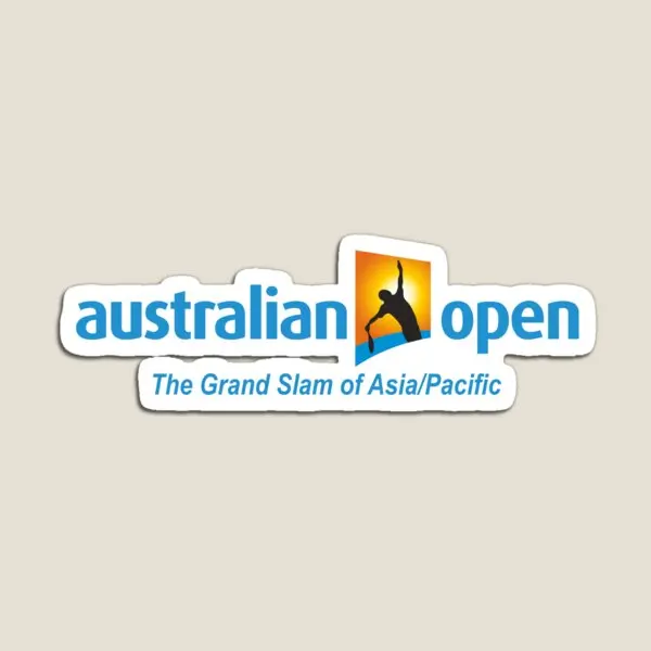 

Australian Open Blue Text Magnet Magnetic Home Decor Holder Refrigerator Cute Kids Baby for Fridge Organizer Stickers Colorful